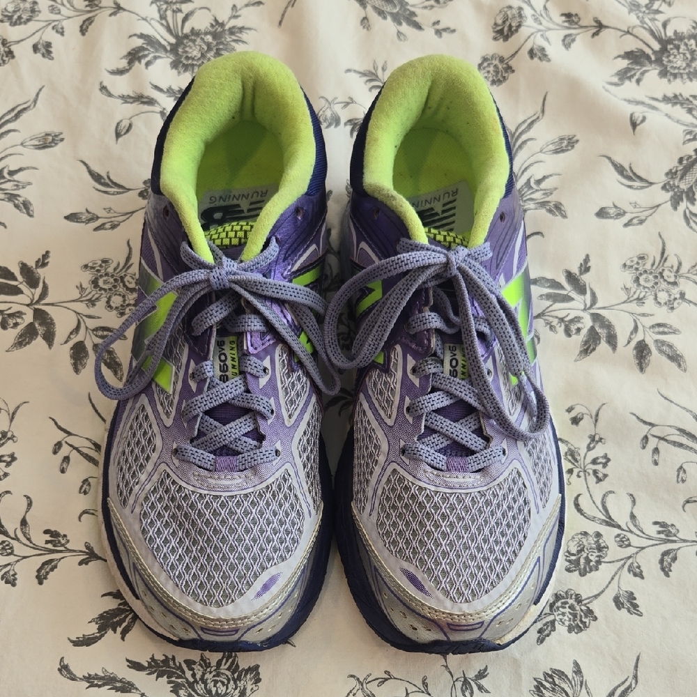 New Balance 860v6 Purple and Lime Women's Stability Running Shoes